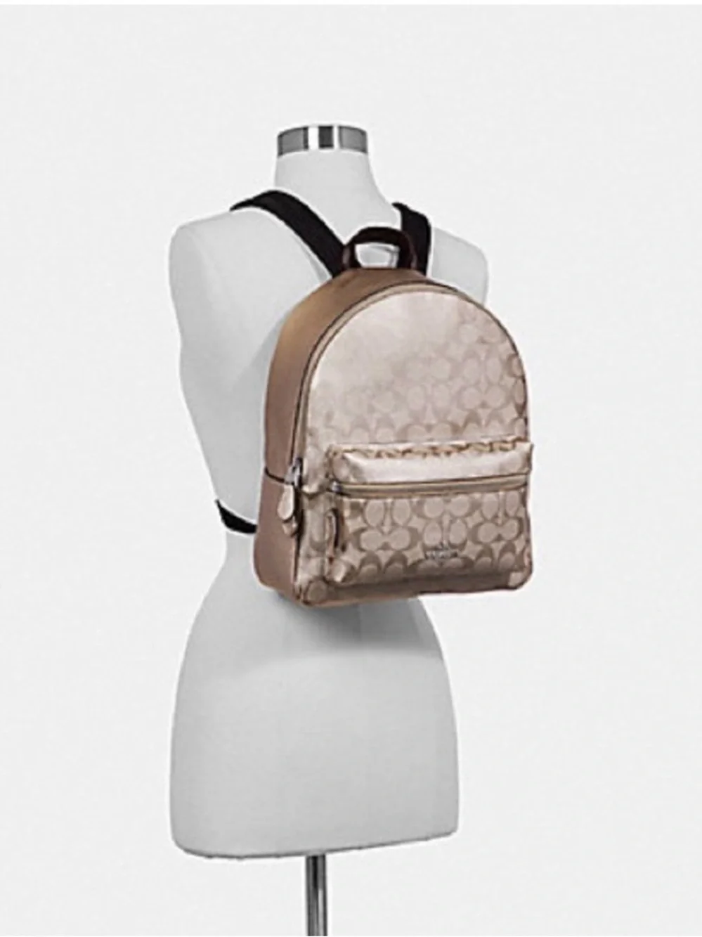 COACH Charlie Medium Signature Canvas Backpack